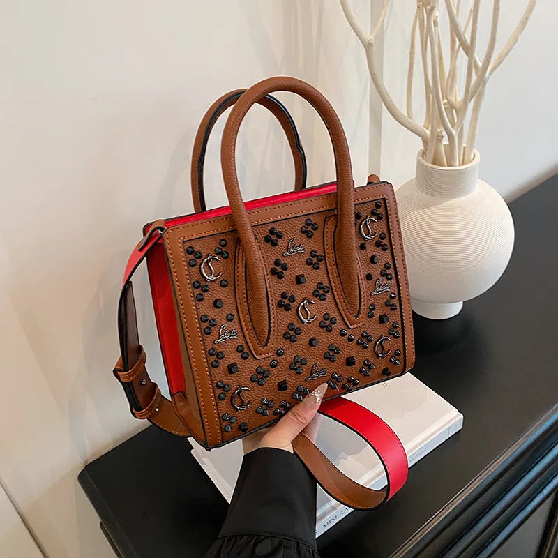2025 Summer New Light Luxury Large Capacity Bag Fashion Trend Leisure Texture Women's One Shoulder Crossbody Tote Bag
