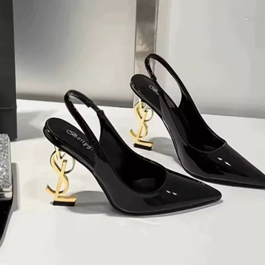 Sexy Pointed Toe Women's Shoes Summer New Women's Simple Solid Color Outdoor Casual Banquet Party Dress Women's High Heels