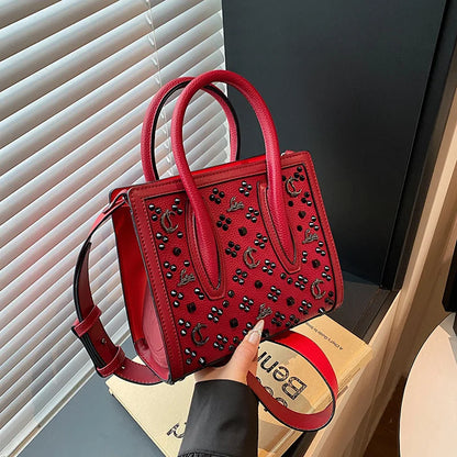 2025 Summer New Light Luxury Large Capacity Bag Fashion Trend Leisure Texture Women's One Shoulder Crossbody Tote Bag