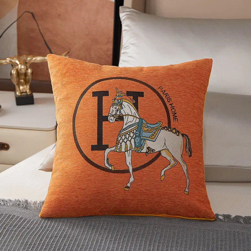 Luxury-Style Fashion Cable Knit Creative Print Soft and Comfortable Throw Pillow Cover