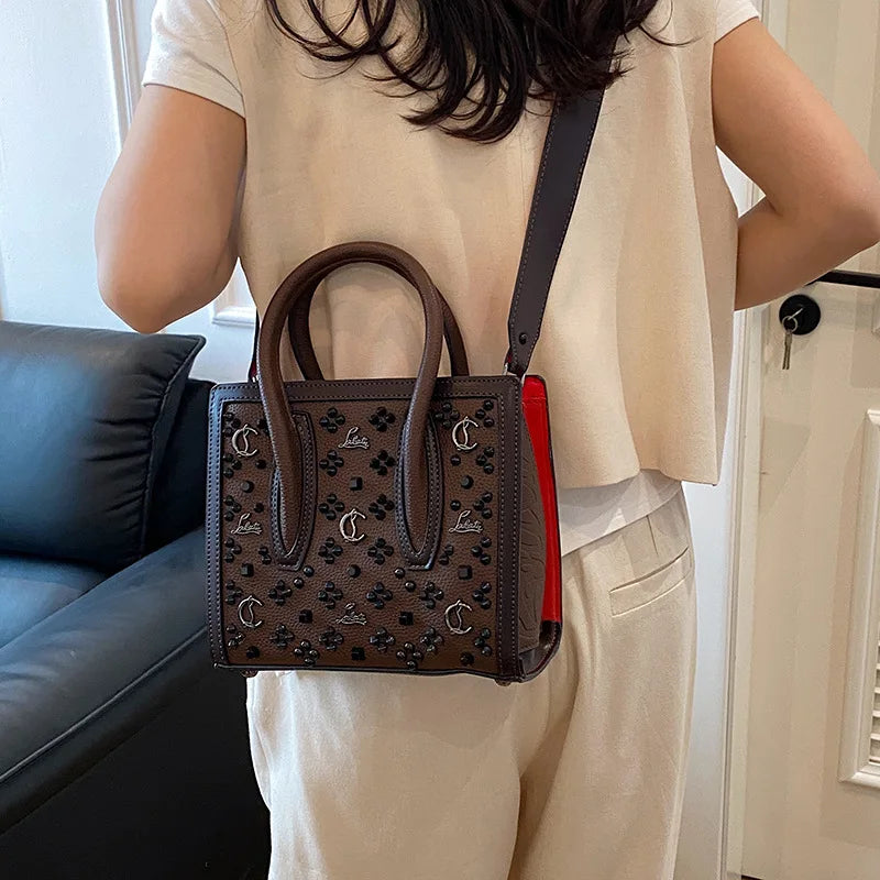 2025 Summer New Light Luxury Large Capacity Bag Fashion Trend Leisure Texture Women's One Shoulder Crossbody Tote Bag