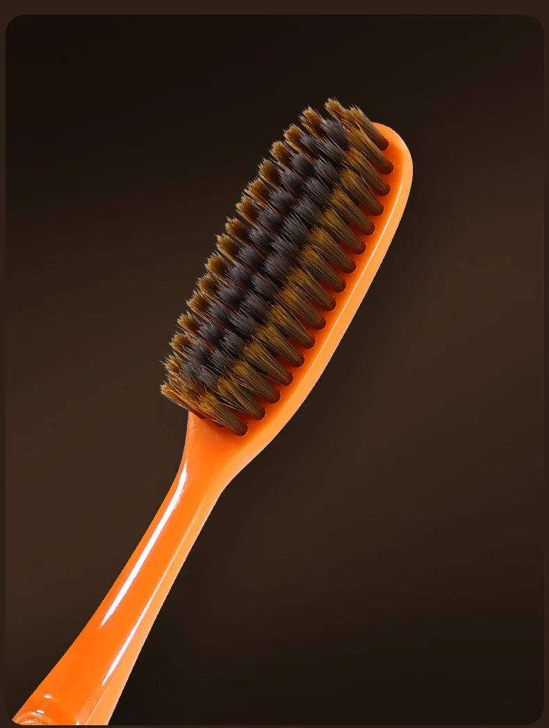 Pack of 6 high-end light luxury adult household long-head soft-bristled toothbrushes