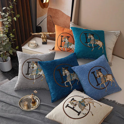 Luxury-Style Fashion Cable Knit Creative Print Soft and Comfortable Throw Pillow Cover