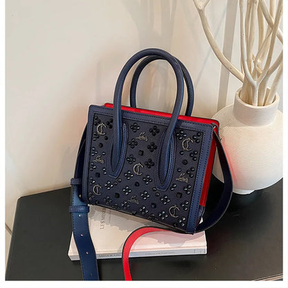 2025 Summer New Light Luxury Large Capacity Bag Fashion Trend Leisure Texture Women's One Shoulder Crossbody Tote Bag