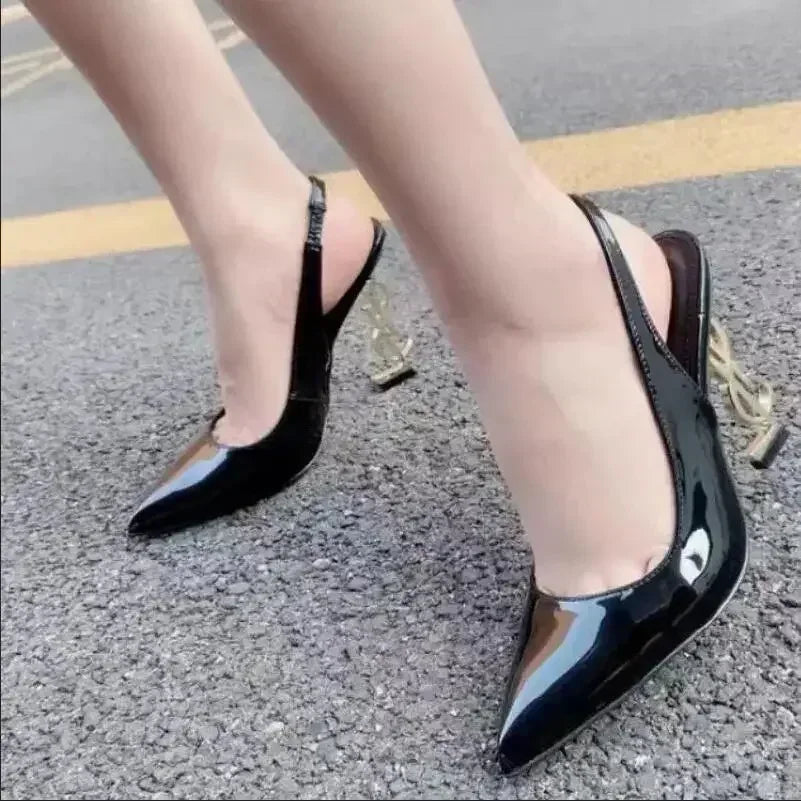 Sexy Pointed Toe Women's Shoes Summer New Women's Simple Solid Color Outdoor Casual Banquet Party Dress Women's High Heels