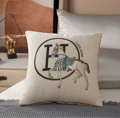 Luxury-Style Fashion Cable Knit Creative Print Soft and Comfortable Throw Pillow Cover
