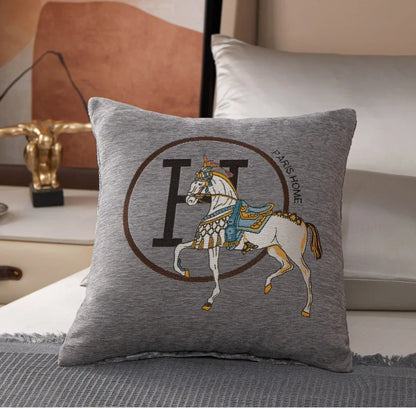 Luxury-Style Fashion Cable Knit Creative Print Soft and Comfortable Throw Pillow Cover