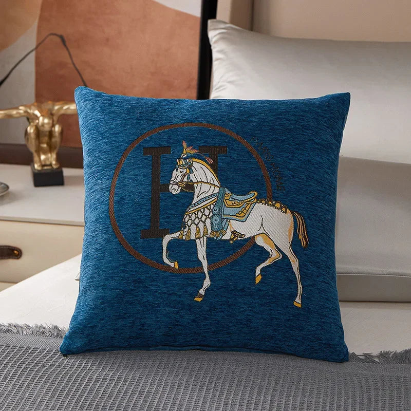 Luxury-Style Fashion Cable Knit Creative Print Soft and Comfortable Throw Pillow Cover