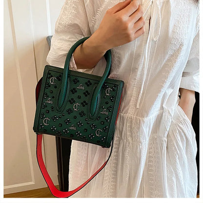 2025 Summer New Light Luxury Large Capacity Bag Fashion Trend Leisure Texture Women's One Shoulder Crossbody Tote Bag