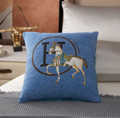 Luxury-Style Fashion Cable Knit Creative Print Soft and Comfortable Throw Pillow Cover