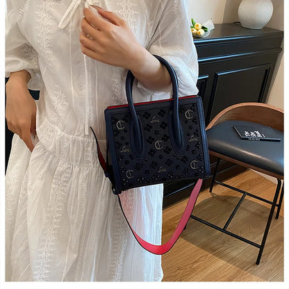 2025 Summer New Light Luxury Large Capacity Bag Fashion Trend Leisure Texture Women's One Shoulder Crossbody Tote Bag