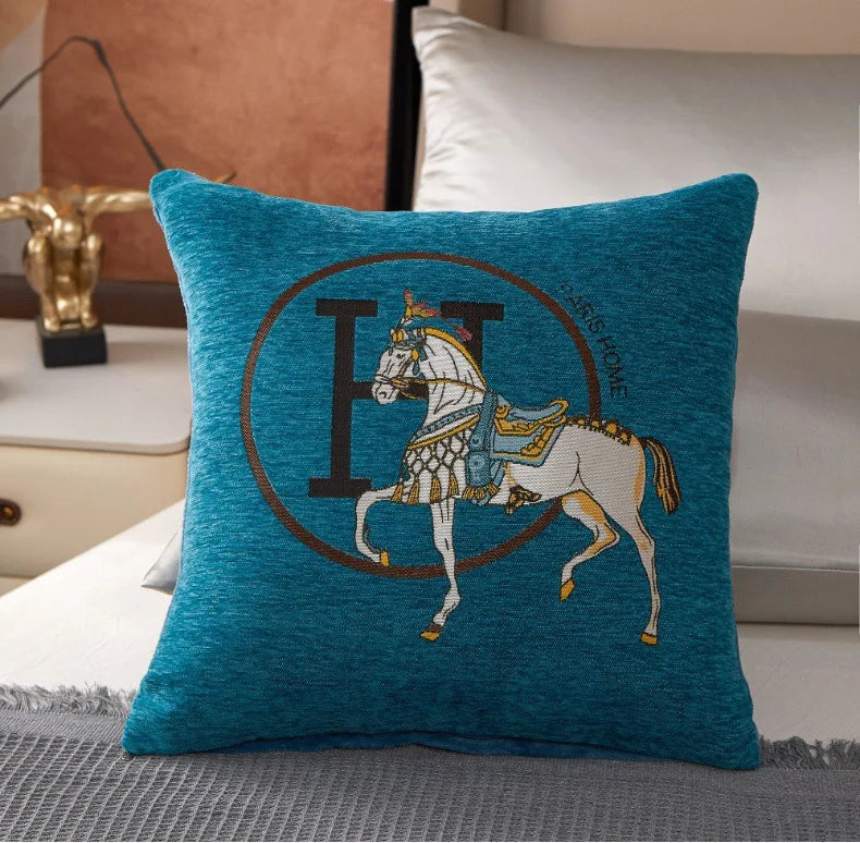 Luxury-Style Fashion Cable Knit Creative Print Soft and Comfortable Throw Pillow Cover