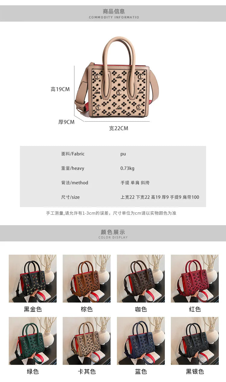 2025 Summer New Light Luxury Large Capacity Bag Fashion Trend Leisure Texture Women's One Shoulder Crossbody Tote Bag