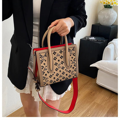 2025 Summer New Light Luxury Large Capacity Bag Fashion Trend Leisure Texture Women's One Shoulder Crossbody Tote Bag