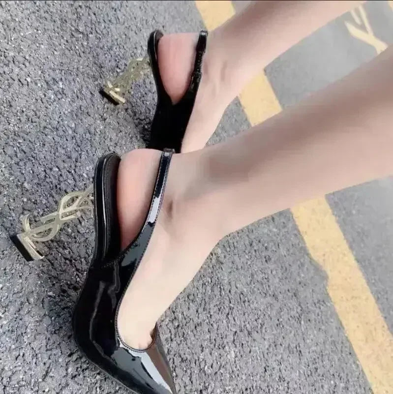 Sexy Pointed Toe Women's Shoes Summer New Women's Simple Solid Color Outdoor Casual Banquet Party Dress Women's High Heels