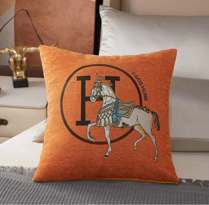 Luxury-Style Fashion Cable Knit Creative Print Soft and Comfortable Throw Pillow Cover