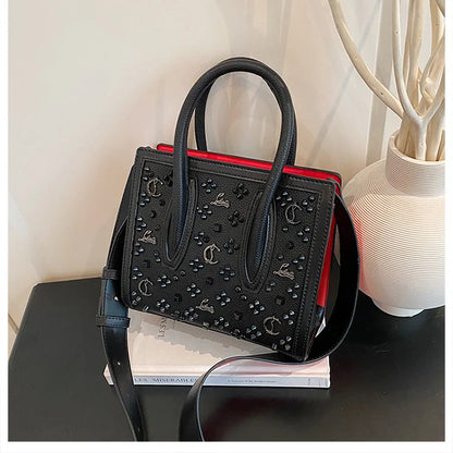 2025 Summer New Light Luxury Large Capacity Bag Fashion Trend Leisure Texture Women's One Shoulder Crossbody Tote Bag