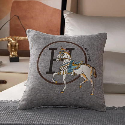 Luxury-Style Fashion Cable Knit Creative Print Soft and Comfortable Throw Pillow Cover