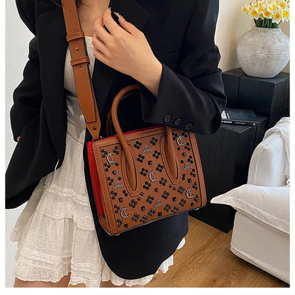 2025 Summer New Light Luxury Large Capacity Bag Fashion Trend Leisure Texture Women's One Shoulder Crossbody Tote Bag