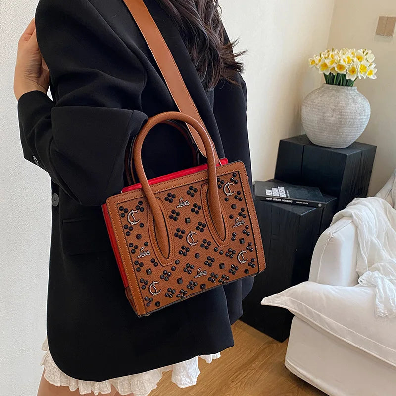 2025 Summer New Light Luxury Large Capacity Bag Fashion Trend Leisure Texture Women's One Shoulder Crossbody Tote Bag