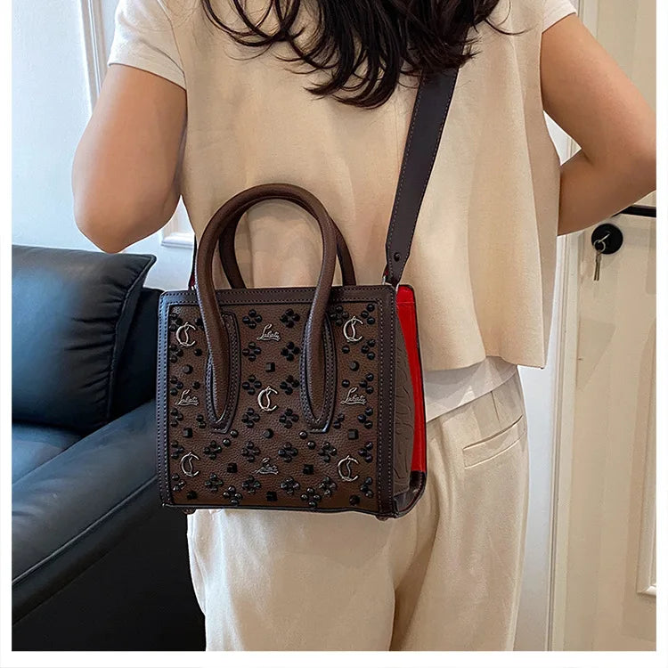 2025 Summer New Light Luxury Large Capacity Bag Fashion Trend Leisure Texture Women's One Shoulder Crossbody Tote Bag
