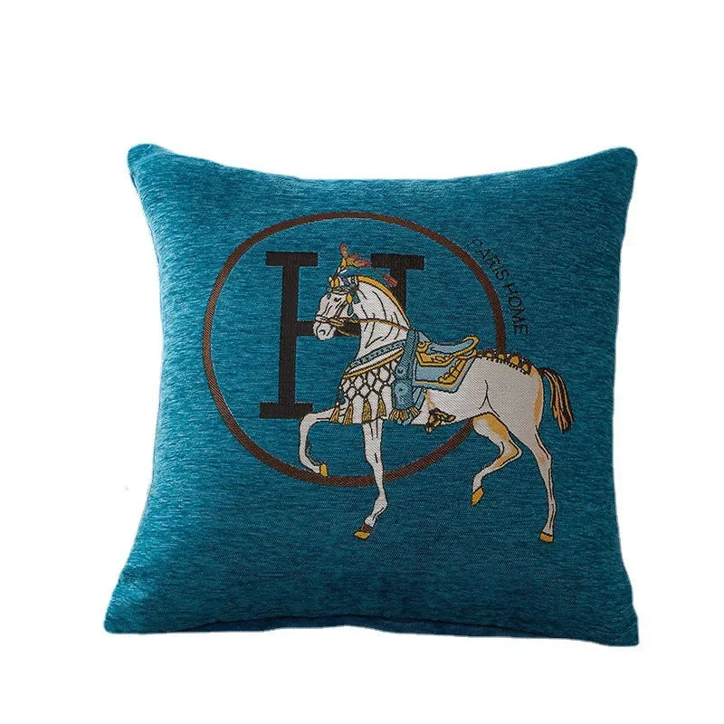 Luxury-Style Fashion Cable Knit Creative Print Soft and Comfortable Throw Pillow Cover