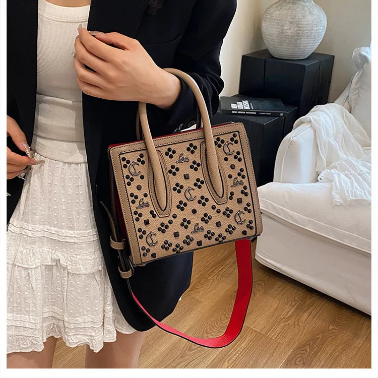 2025 Summer New Light Luxury Large Capacity Bag Fashion Trend Leisure Texture Women's One Shoulder Crossbody Tote Bag