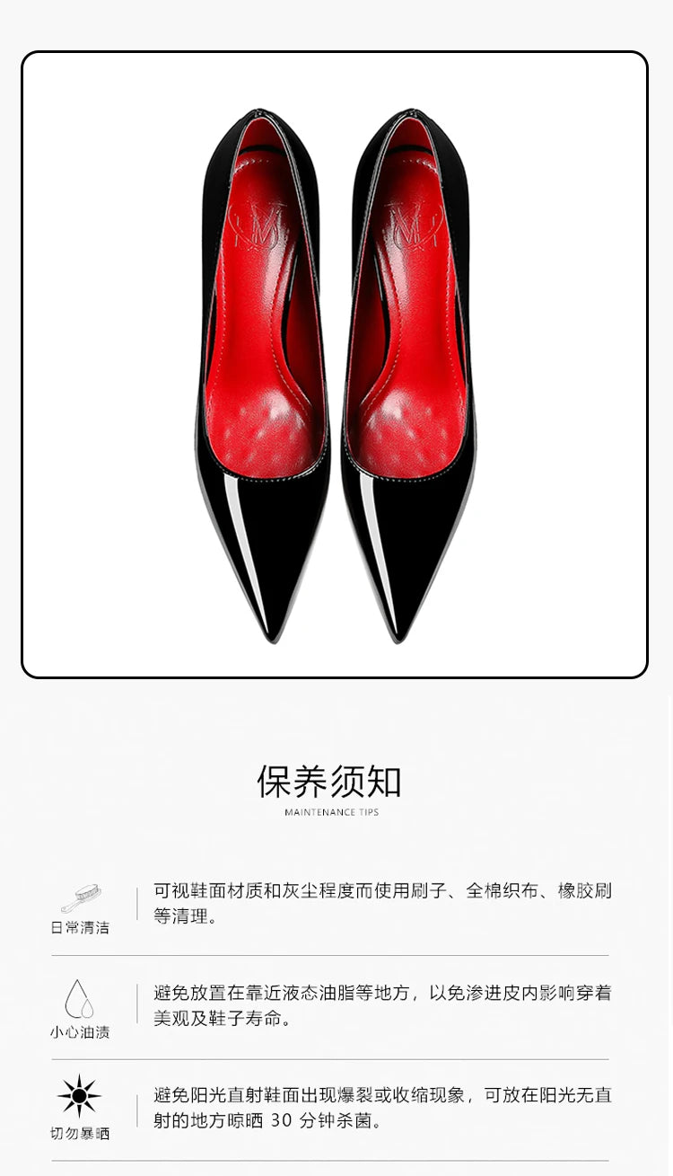 Women's heels 2025 New Luxury Brand Pumps Red Bottom Pointed Toe Rhinestone High Heels Elegant Stiletto Party Prom Ladies Shoes