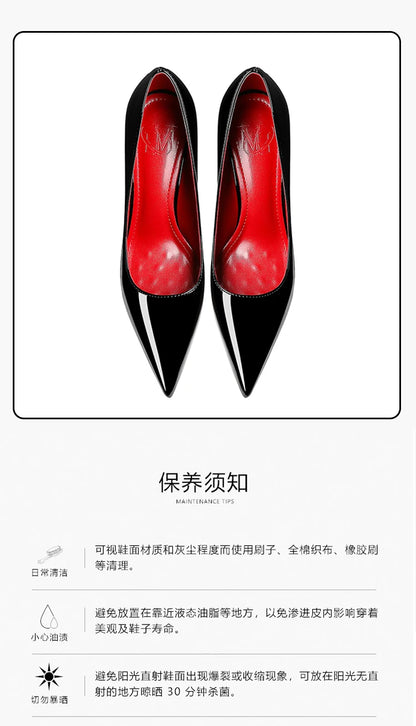 Women's heels 2025 New Luxury Brand Pumps Red Bottom Pointed Toe Rhinestone High Heels Elegant Stiletto Party Prom Ladies Shoes