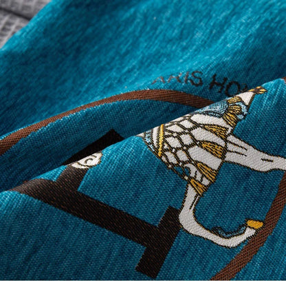 Luxury-Style Fashion Cable Knit Creative Print Soft and Comfortable Throw Pillow Cover