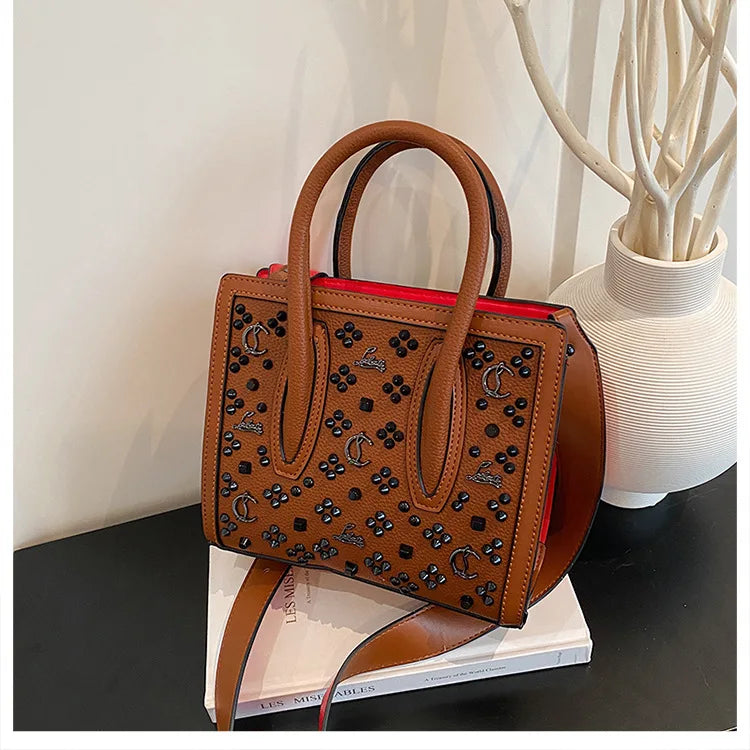 2025 Summer New Light Luxury Large Capacity Bag Fashion Trend Leisure Texture Women's One Shoulder Crossbody Tote Bag