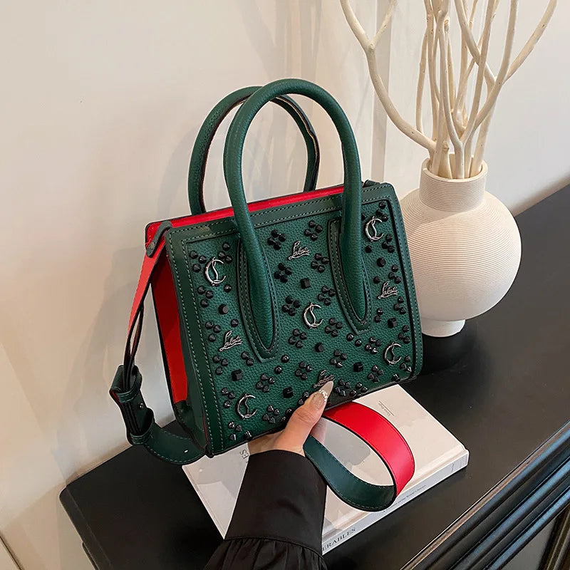 2025 Summer New Light Luxury Large Capacity Bag Fashion Trend Leisure Texture Women's One Shoulder Crossbody Tote Bag