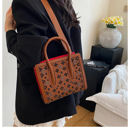 2025 Summer New Light Luxury Large Capacity Bag Fashion Trend Leisure Texture Women's One Shoulder Crossbody Tote Bag